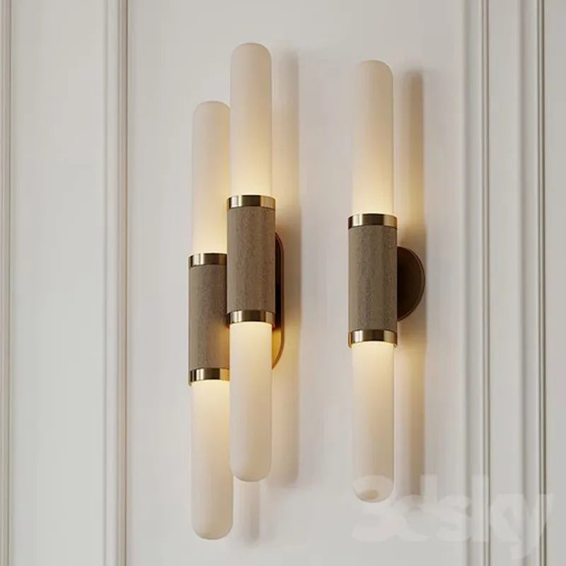 Nordique Designer De Luxe Restaurant Chambre Chevet Applique Moderne Fond Mur Modèle Chambre Applique Simple LED Lumière Décorative - vue 3 sur 10