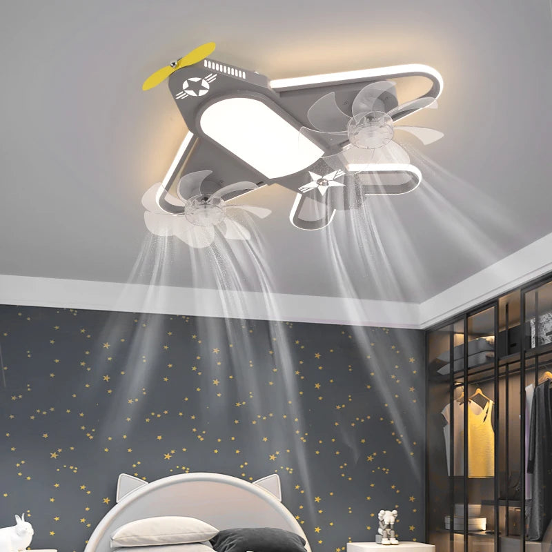 plafonnier nordique led avion pour chambre d'enfant moderne - vue 7 sur 10