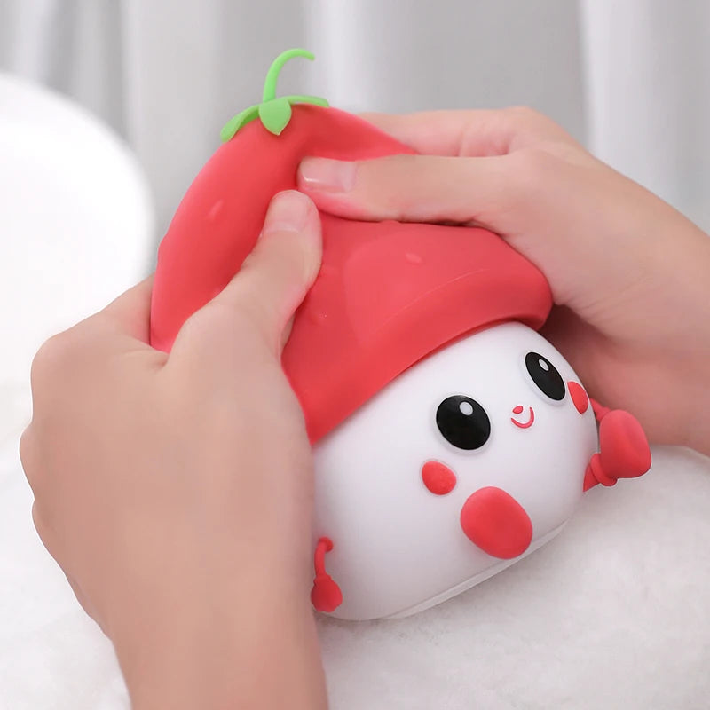 Lampe LED en forme de citrouille mignonne en Silicone - vue 7 sur 8