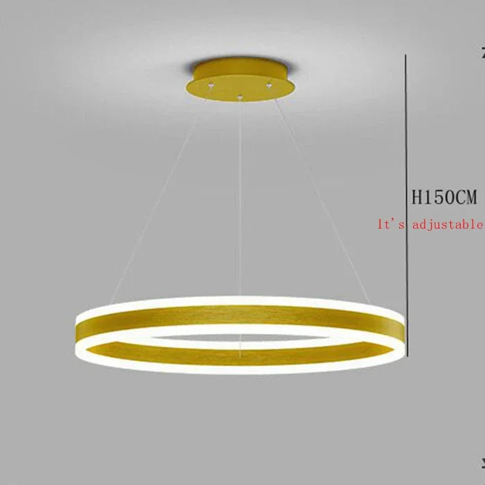 lustre led moderne réglable décoration maison luminaire suspendu