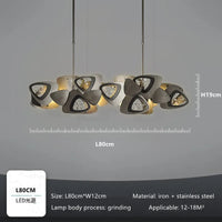 Postmodern LED lustre salle à manger salon longue suspension lumière Restaurant Bar café cristal luxe suspension luminaire