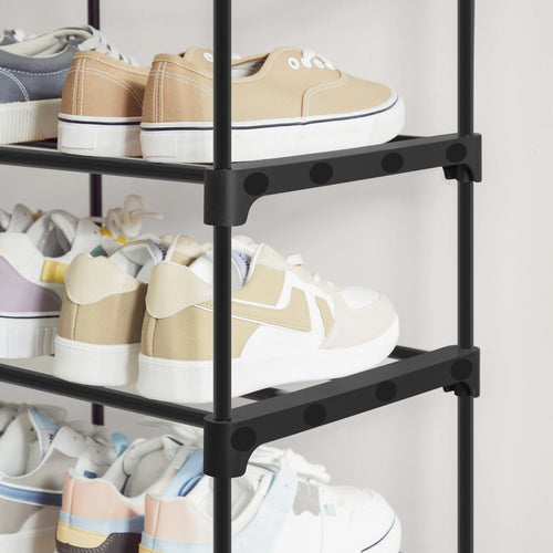 étagère à chaussures haute en métal à 10 niveaux gain de place - vue 2 sur 7