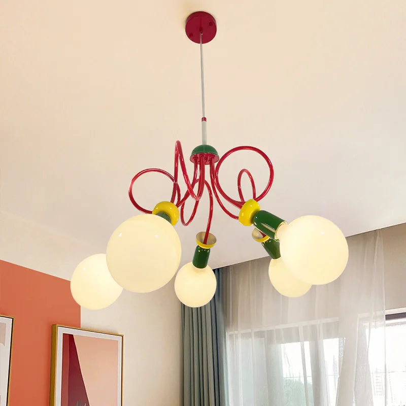 lustre memphis design classique pour hôtel et restaurant - vue 3 sur 9