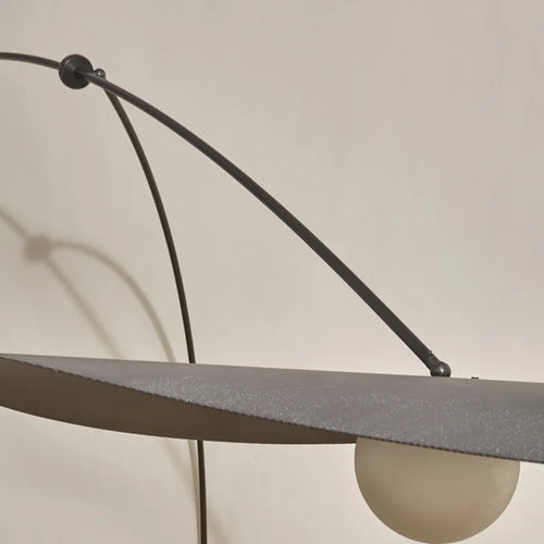 Minimalistische Wandleuchte mit langem, drehbarem Arm für die Leseecke - vue 6 sur 8