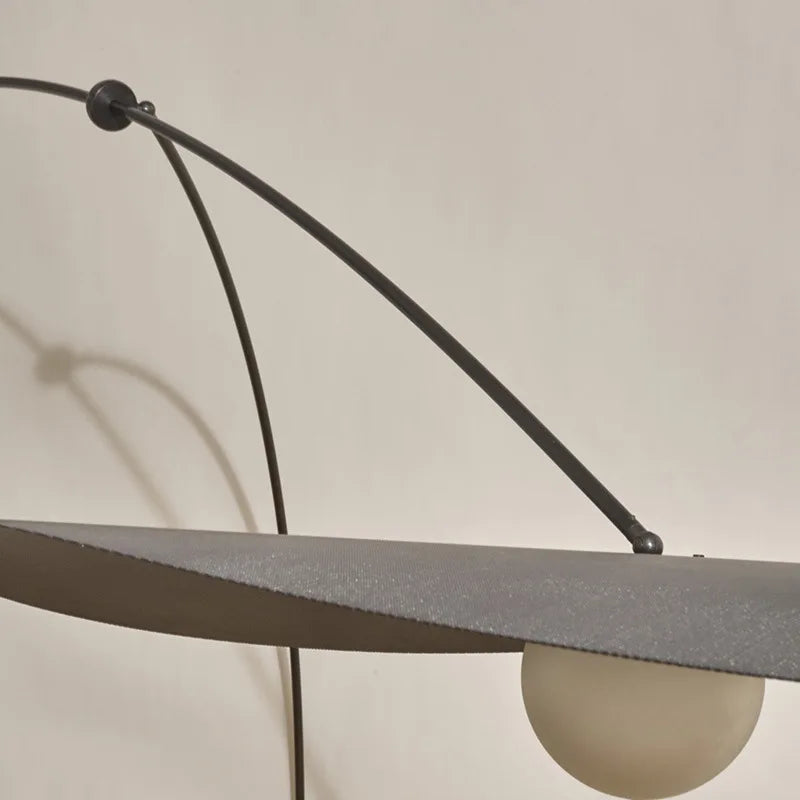 applique de lecture à bras long minimaliste rotative