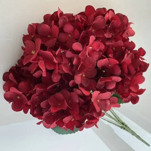bouquet d'hortensias en soie pour décoration intérieure élégante - vue 10 sur 11