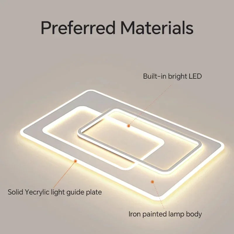 plafonnier led moderne pour décoration intérieure élégante et lumineuse - vue 7 sur 11