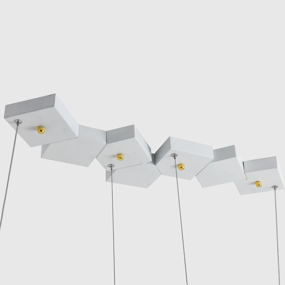 suspension led créative luminaire cube pour intérieur - vue 5 sur 10