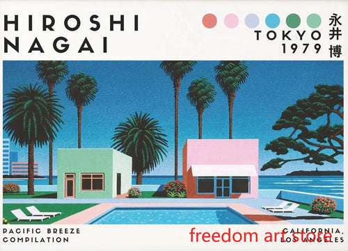 affiches d'art vintage japonaises années 80 par hiroshi nagai
