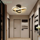 Plafonnier LED moderne ligne lampes allée escalier couloir balcon vestiaire entrée hôtel couloir décor à la maison LED éclairage Lustre