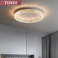 plafonnier nordique moderne à leds réglable et brillant