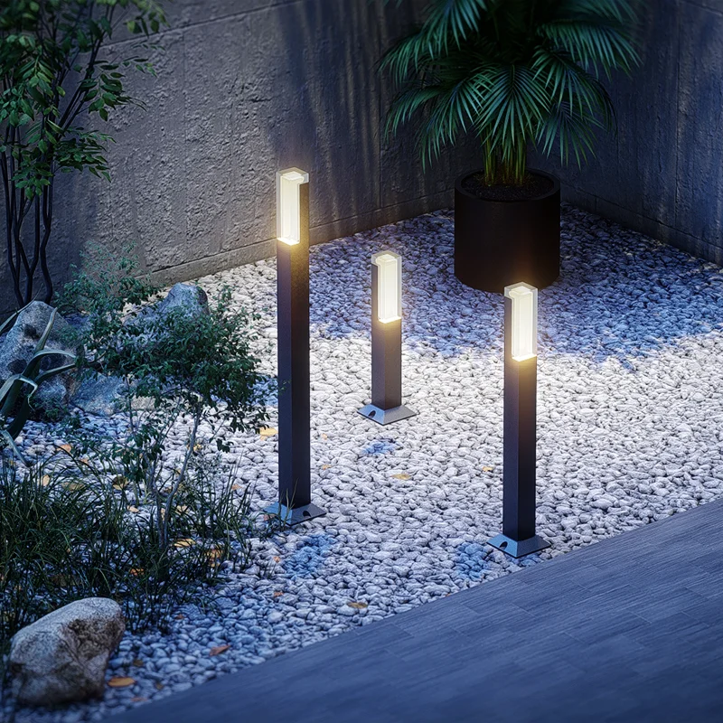 LED lampe à gazon paysage lumières pour la décoration de jardin IP65 étanche AC85-265V lumières de jardin éclairage extérieur pour maison de campagne - vue 6 sur 8
