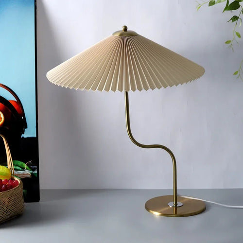 Retro-Tischlampe in dekorativer Schirmform, schwenkbar - vue 13 sur 12