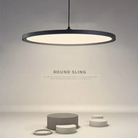 Moderner LED-Kronleuchter im minimalistischen nordischen Design Kreisförmig