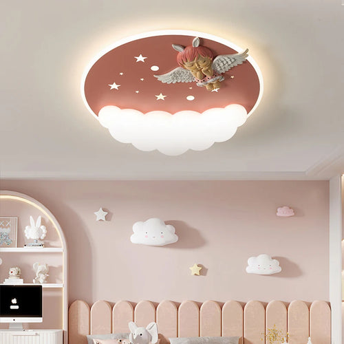 lustre led moderne avec télécommande pour décoration intérieure