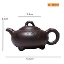 Theiere yixing zisha argile violette sculptee 360 ml