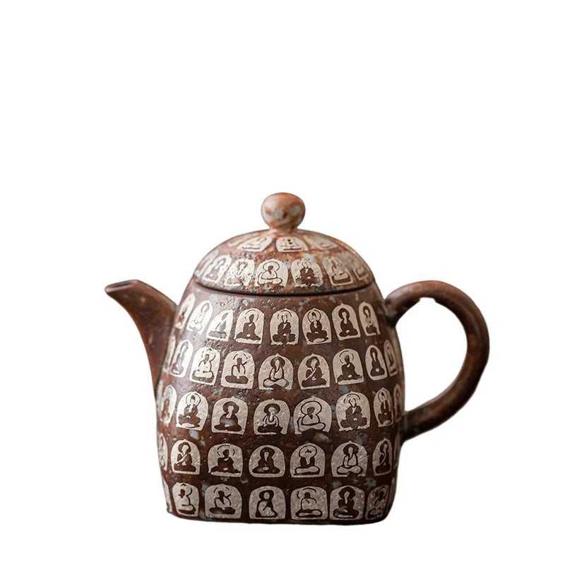 Service à thé gongfu céramique dunhuang mille bouddhas - vue 6 sur 6
