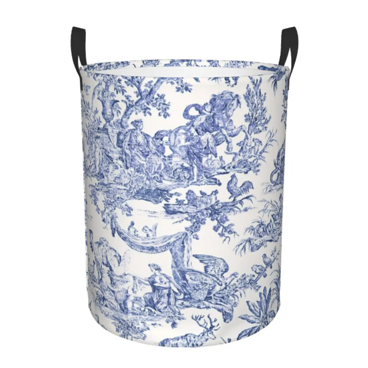 panier à linge pliable personnalisé classique en toile de jouy pour jouets - vue 17 sur 29