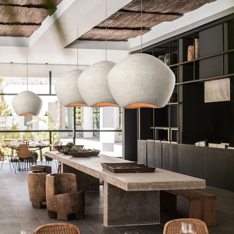 lustre led style nordique wabi sabi pour restaurant et bar