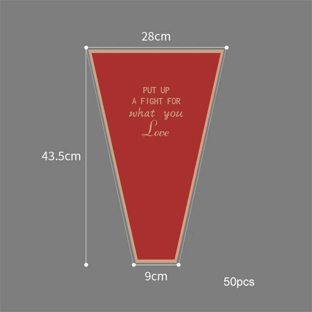 lot de 50 sachets imperméables pour roses à offrir pour la saint valentin