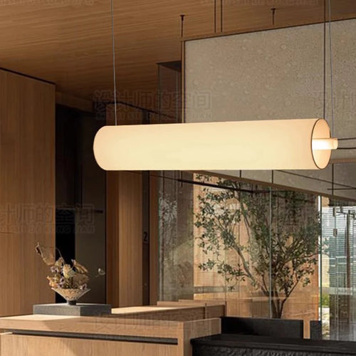 Lustre design led moderne en forme de cylindre - vue 2 sur 10