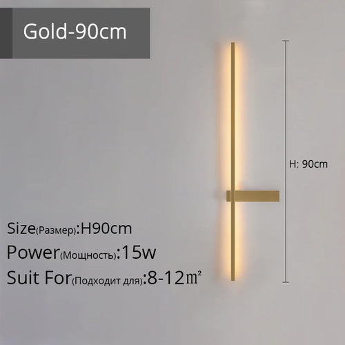 Minimalistische LED-Wandleuchte aus Aluminium für Innenbeleuchtung - vue 14 sur 18