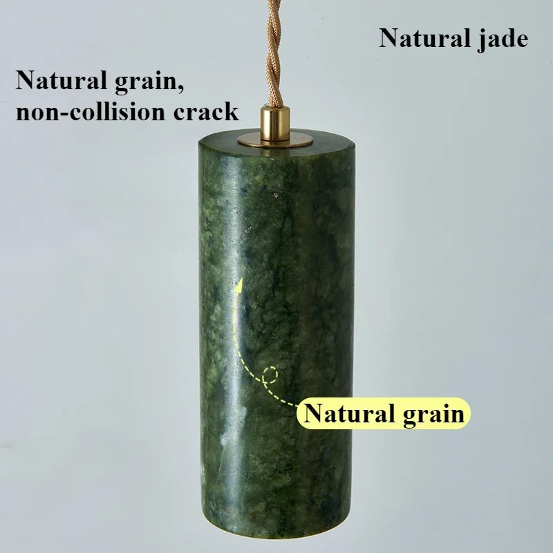 lustre en jade naturel style médiéval créatif rétro pour décoration intérieure - vue 6 sur 7