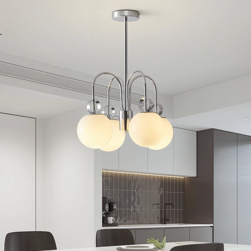 suspension moderne et minimaliste à plusieurs têtes avec bulles décoratives