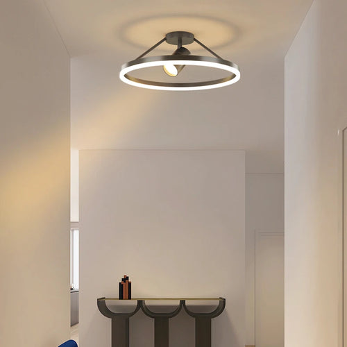 Moderner minimalistischr Deckenleuchte Spot nordisches Design rund - vue 2 sur 10