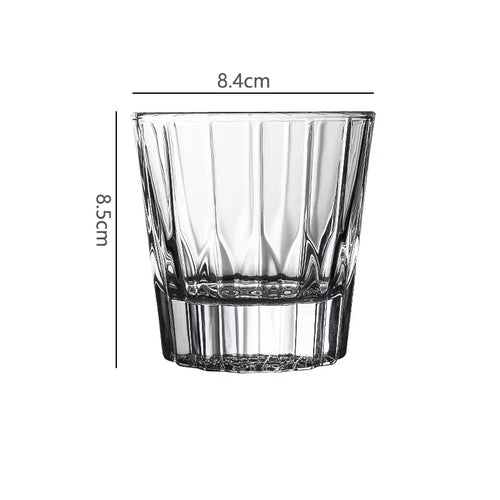 Verre whisky cocktail 200 ml rayures verticales design