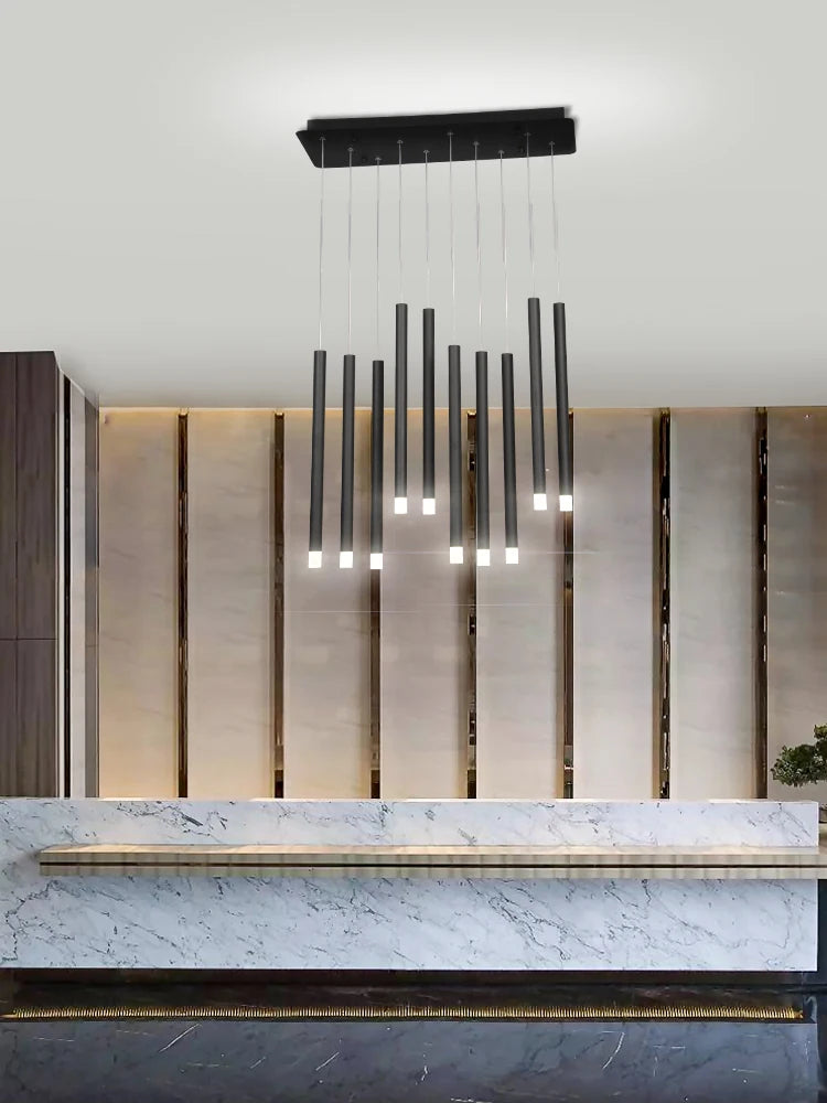 lustre moderne de luxe nordique pour loft bar restaurant - vue 7 sur 9