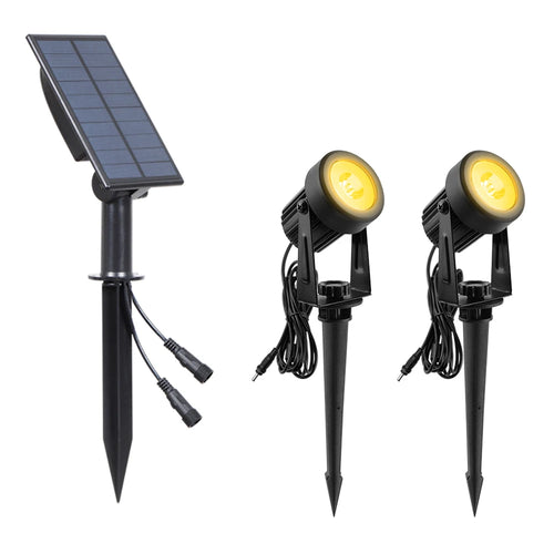 T-sunrise lumière extérieure LED solaire IP65 étanche décoration de jardin lumières RGB blanc chaud/froid paysage lampes d'éclairage de cour - vue 15 sur 15