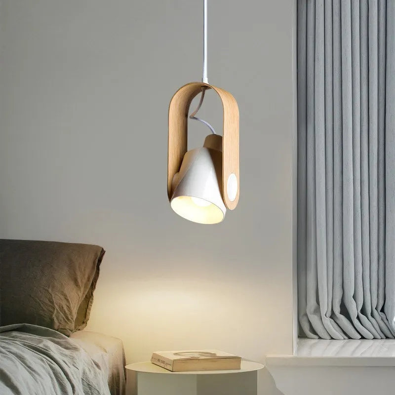 Nordique LED Suspension Lumière Macaron Fer Suspension Pour Chambre Salon Étude Chevet Salle À Manger Luminaire Lustre - vue 4 sur 12