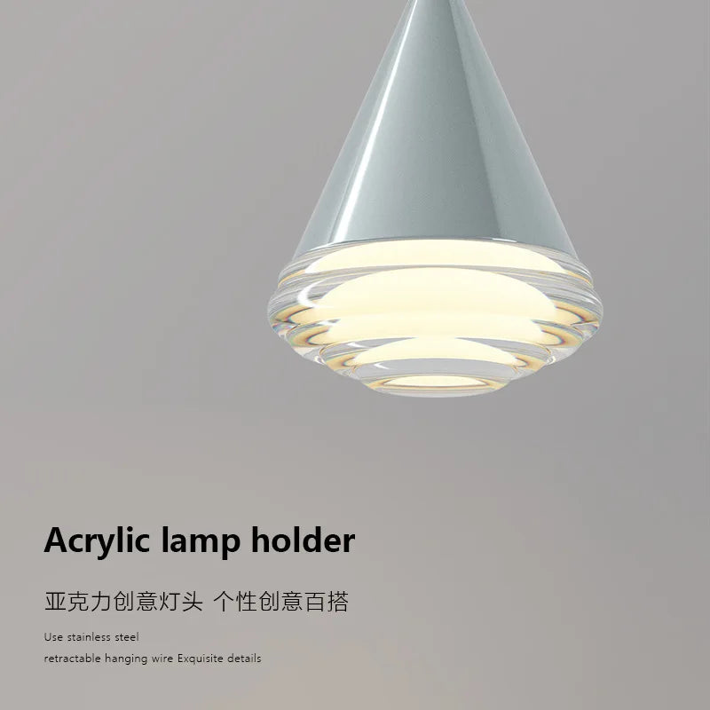 applique murale led conique pour salon bureau et éclairage créatif - vue 5 sur 12