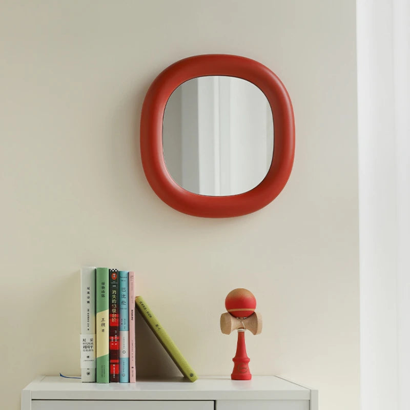 miroirs décoratifs ronds mignons pour maquillage suspendus à la main - vue 6 sur 8