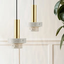 Suspension moderne en marbre design