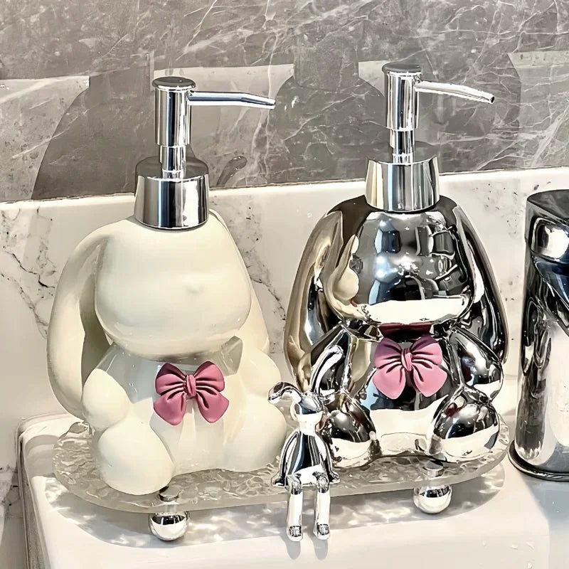 distributeur de savon liquide et désinfectant mignon à pression - vue 6 sur 11