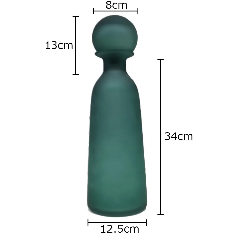 vase en verre dépoli pour fleurs artificielles décoration moderne - vue 21 sur 21
