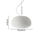 LED-Design-Pendelleuchte aus milchweißem Glas Caligari