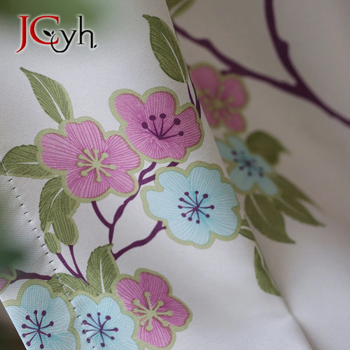 Rideau moderne floral occultant pour salon chambre fenêtre
