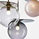 Moderne Pendelleuchte aus getöntem Glas für die Inneneinrichtung