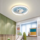 Moderner LED-Deckenventilator mit dekorativer Deckenleuchte für den Innenbereich