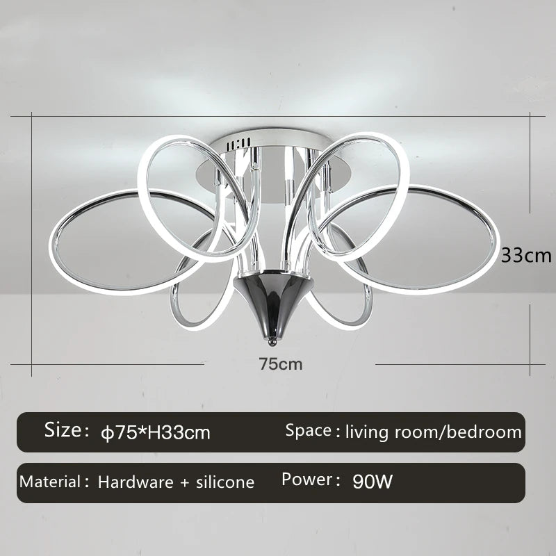 plafonnier led lumineux pour décoration intérieure moderne 2024