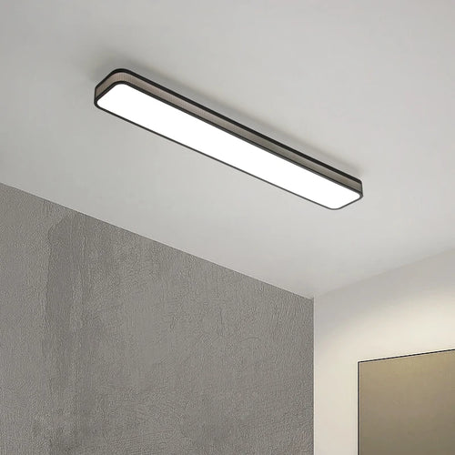 lustre led moderne éclairage intérieur longue bande décor maison