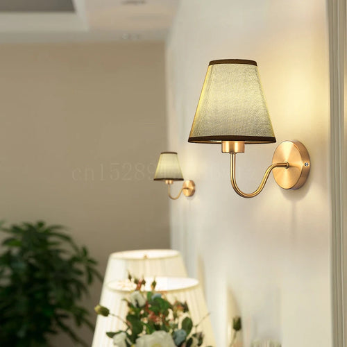 applique murale tissu led décoration intérieur éclairage - vue 5 sur 10
