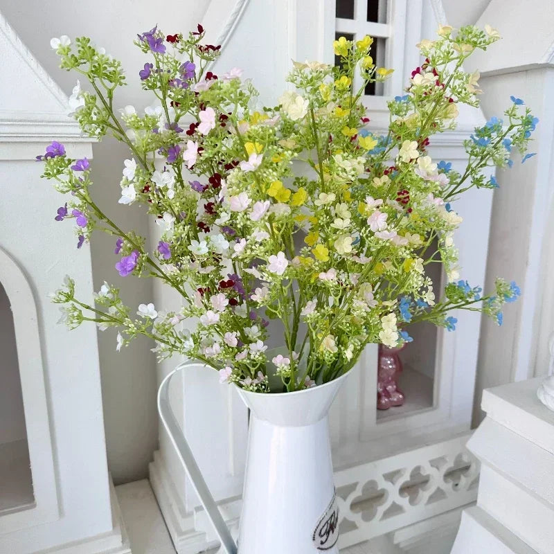 branches de gypsophile artificielles en soie pour décoration intérieure - vue 6 sur 14