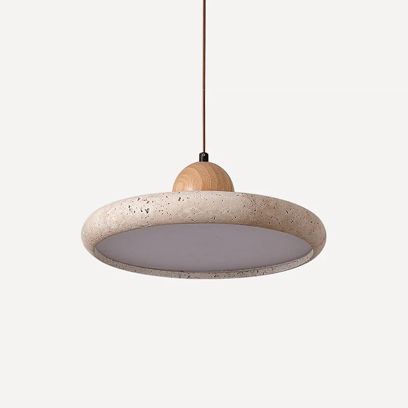 Suspension ronde circulaire décorative moderne et créative en pierre naturelle - vue 5 sur 6