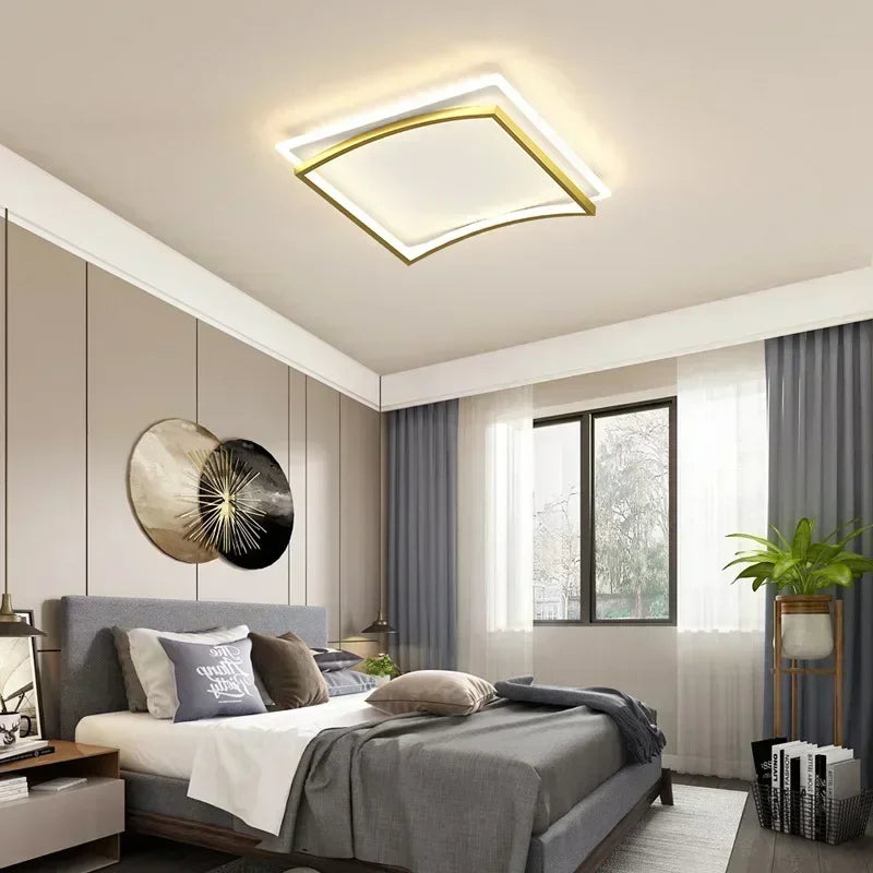 Plafonnier LED nordique pour chambre salon salle à manger étude cuisine plafond Lustre intérieur décor à la maison luminaire Lustre - vue 4 sur 22