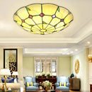 plafonnier méditerranéen éclairage tiffany led pour intérieur et extérieur