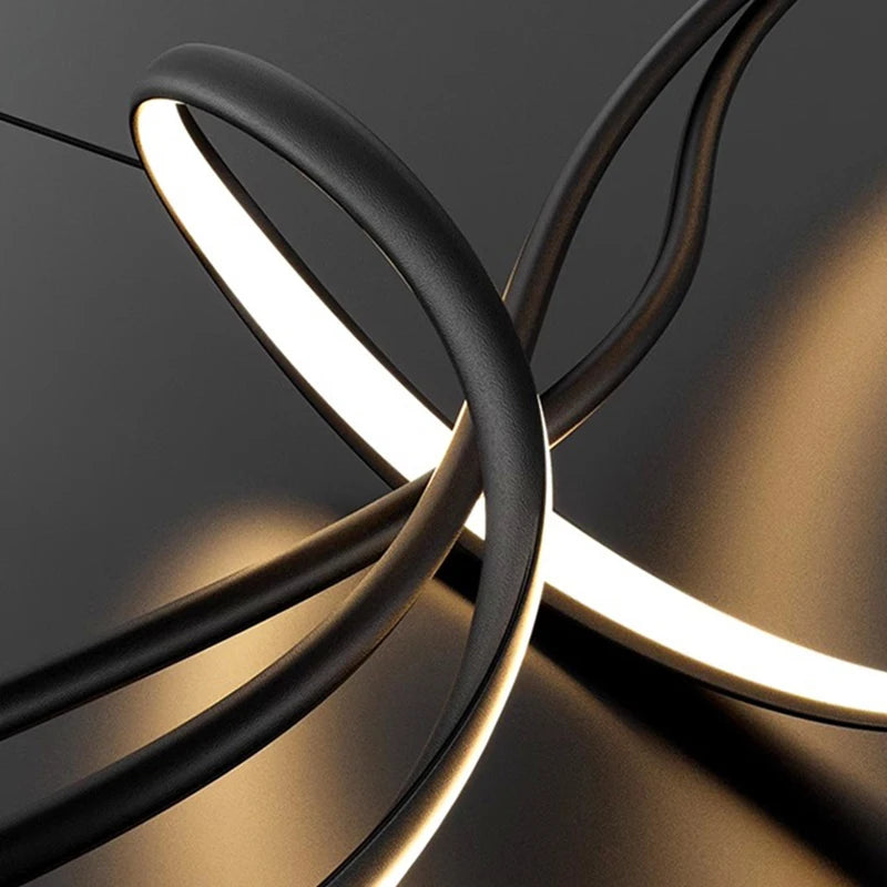 lustre moderne led pour restaurant bar et décoration intérieure - vue 5 sur 6